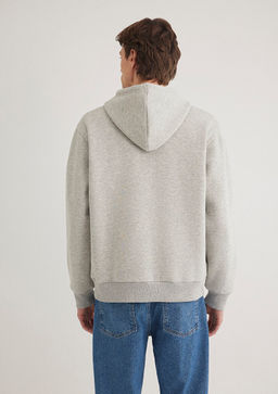 Mavi Logo Bask?l? Fermuarl? Gri Sweatshirt фото 5