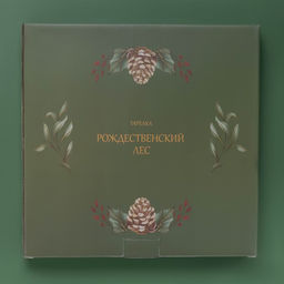 Тарелка новогодняя Доляна «Рождественский вечер», d=20.5 см, фарфор, белая