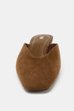 ZAPATO DESTALONADO CU?A ANTE / Marr?n - Zara фото 5