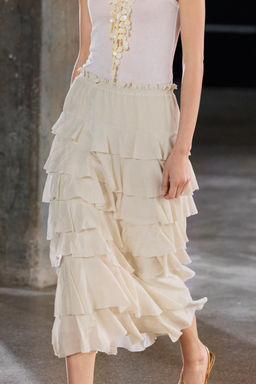 ZW COLLECTION MIDI SKIRT WITH RUFFLES