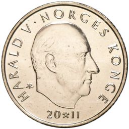 10 крон 2011 года Норвегия  200 лет со дня основания первого университета Норвегии