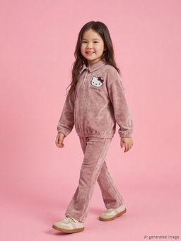 Polo Yaka Hello Kitty Nak??l? K?z ?ocuk Tak?m