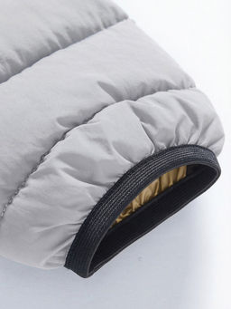 Куртка женская гибридная стёганая с капюшоном с графеновой подкладкой серого цвета 9622_1Sr