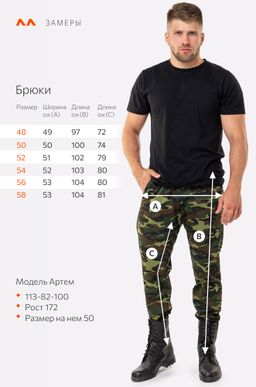 Мужские брюки из футера двухнитки Happyfox
