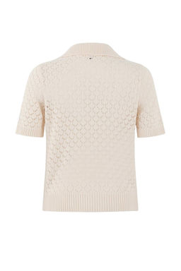 Tas Cicek Nak?sl? Yaka Ajurlu/Delikli Triko Bluz TWOSS26BZ00123