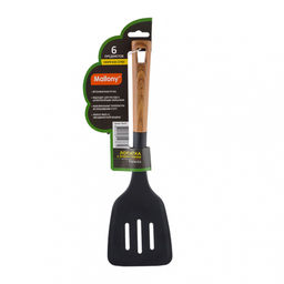 Лопатка с отверстиями из нейлона 33,5*9,8см с пластм ручкой/дизайн под дерево, арт. 006459