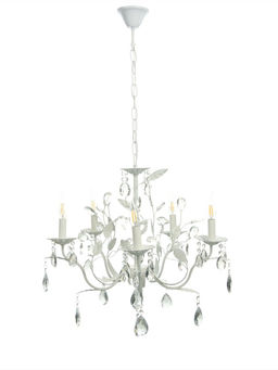 Люстра Astrid=5×40 Вт Е14 белый 60×60×60+50 см