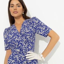 Платье из вискозы Амур настиг (синий) - Charutti фото 3