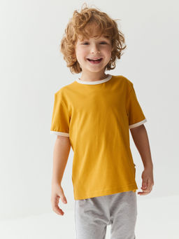 Комплект футболок Мёд/Деним/Серый меланж 3 шт - Bungly фото 2