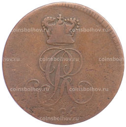 Монета 2 пфеннига 1824 года С Брауншвейг-Каленбург-Ганновер