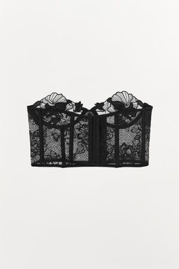 VELVET LACE UNDERWIRED CORSET - Zara фото 5