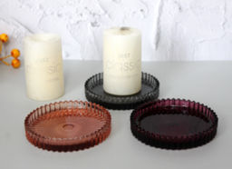 Подсвечник "Романтика" 10*1,5 см, Сапфир