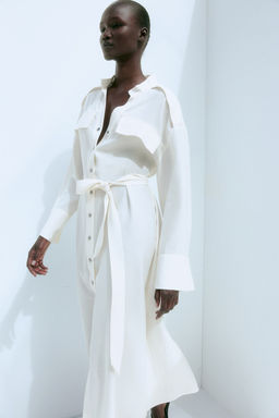 Vestido con cinturon de anudar - H&m фото 4