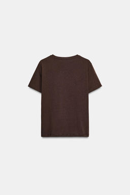 METALLIC SHORT SLEEVE T-SHIRT - Zara фото 7