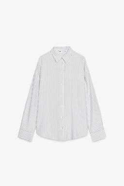 OVERSIZE STRIPED SHIRT - Zara фото 8
