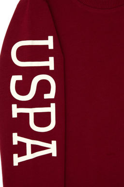 Erkek _ocuk Bordo Basic Sweatshirt Sepette S_rpriz _ndirim - U.s. polo assn фото 3