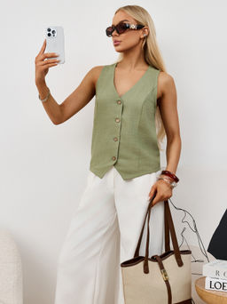 Жилет Аманти-1 из льна с вискозой - Виотекс фото 28