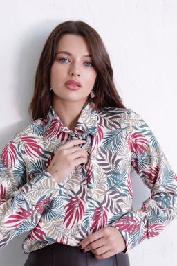 Рубашка с супатной застёжкой свободного силуэта - Martichelli фото 18