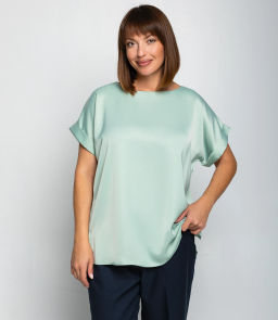 Блуза #ОКТ035001-1, мята