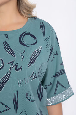 Блуза Симона НЬЮ (олива) Б12590-20 - Lt collection фото 9