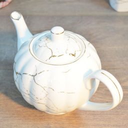 Чайник завар. 950 мл Lavenir "Золотой мрамор" 176-110 фарфор арт. 00111875