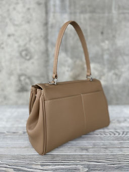 Женская кожаная сумка-портфель 8399-2 Бежевый - Sergio valentini фото 3