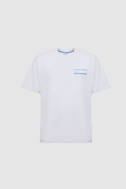 Erkek Beyaz Comfort Fit Bisiklet Yaka Ti__rt - U.s. polo assn фото 7