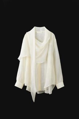 CAMISA PA?UELO ZW COLLECTION / Crudo - Zara фото 7