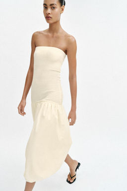 VESTIDO PALABRA DE HONOR COMBINADO - Zara фото 2