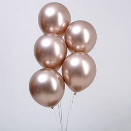 Воздушные шары латексные 12", 25 шт., цвет металлический бронзовый, ХРОМ