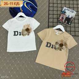 Футболка для девочки с цветком