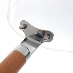 Кастрюля из боросиликатного стекла 2,5л "Хай-Тек" с деревянной ручкой