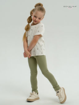 Костюм Мулан бордовые тюльпанчики-оливка - Sovalina фото 16