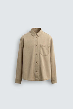 WASHED TWILL TEXTURED SHIRT - Zara фото 6