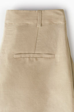 Pantalon corto en mezcla de lino - H&m фото 5