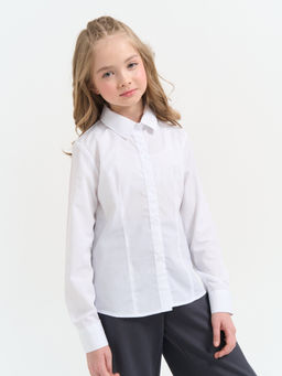Рубашка Белая для девочки 7+ - Bungly фото 8
