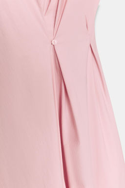 ZW COLLECTION POPLIN DRESS WITH PLEATS - Zara фото 10