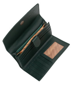 Кошелек Sefaro из кожи крокодила зеленый фото 3