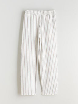 Beli Lastikli ?izgili Erkek ?ocuk Pantolon