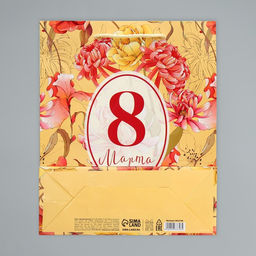 Цена за 2 шт. Пакет подарочный ламинированный, упаковка, 8 марта, ML 21?25?8 см