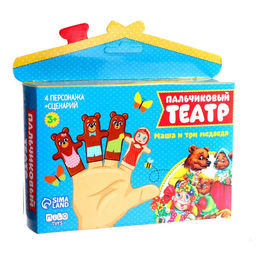 Кукольный театр Три медведя, набор: 4 персонажа, сценарий - Milo toys фото 4