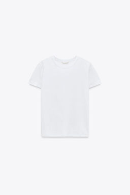 SHORT SLEEVE INTERLOCK T-SHIRT - Zara фото 21
