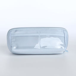 Косметичка на молнии, маленькая, с отделами, голубая - Simaland фото 2