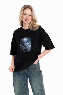 Футболка М324287Па черный - Елена фото 6