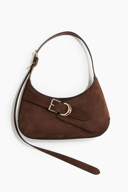 Bolso de hombro con trabilla decorativa