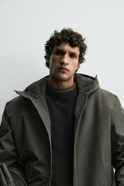 CONTRAST QUILTED JACKET - Zara фото 5