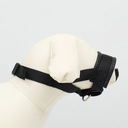 Недоуздок-намордник для собак с подкладом, размер S, ОM 12-24 см, ОШ 11-18 см, черный - Пижон фото 4