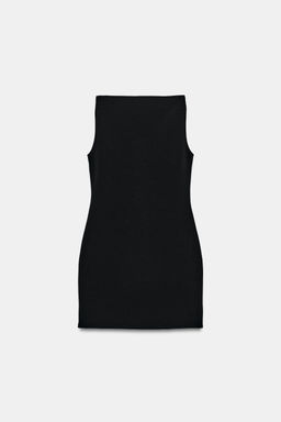 VESTIDO MINI STRETCH CREMALLERAS / Negro - Zara фото 5