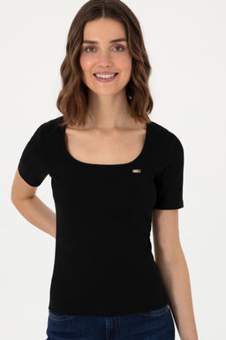 Kad_n Siyah Ti__rt Sepette S_rpriz _ndirim - U.s. polo assn фото 3