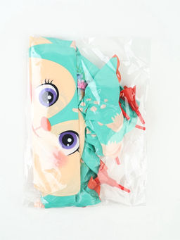 Воздушный шар фольгированный 15" «Олененок, бирюзовый» на палочке, набор 5 штук